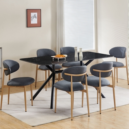 כסא מרופד דגם אלון ALON אפור כהה