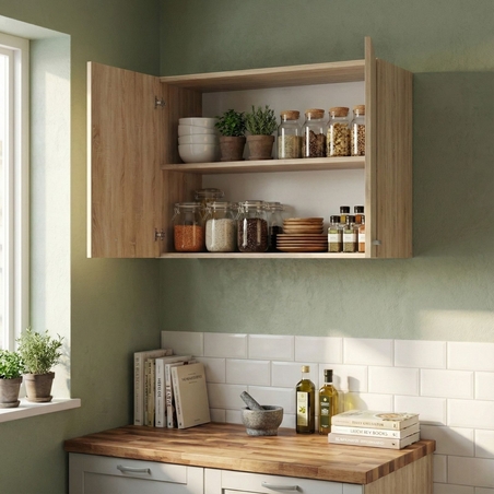 ארון שירות עליון תלוי ברוחב 80 דגם מליבו Malibu אלון