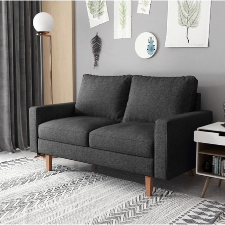 ספה דו-מושבית מעוצבת דגם לרה LARA אפור כהה