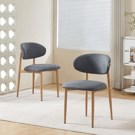 כסא מרופד דגם אלון ALON אפור בהיר