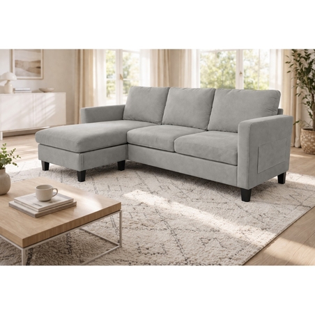 סלון פינתי מודולרי קומפקטי דגם פימס PIMS אפור