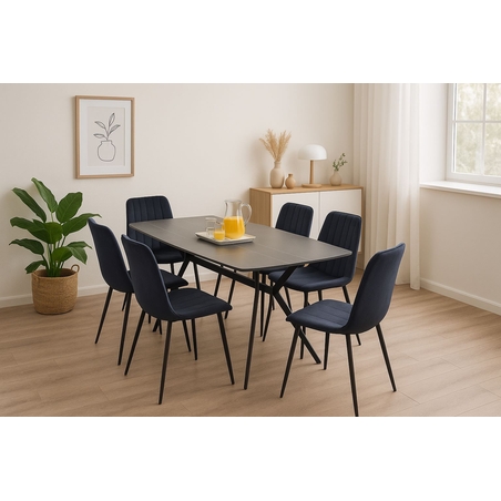 פינת אוכל מקרמיקה דגם טוסקנה 140X80 ס