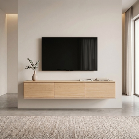 מזנון צף ברוחב 200 דגם אטלנטיק Atlantic אלון | מבית WOODY