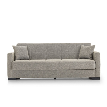 ספה תלת נפתחת למיטה עם ארגז מצעים דגם מרבלה MARBELLA חום בהיר