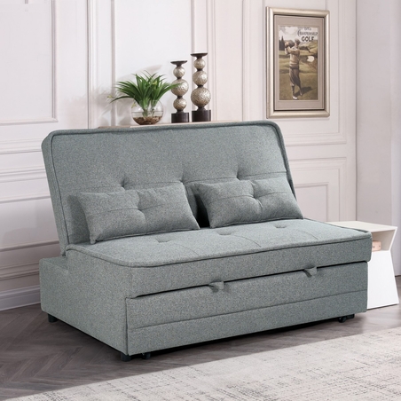 ספה דו מושבית נפתחת למיטה זוגית דגם סטורו SATORO אפור