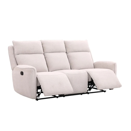 ספה תלת מושבית מבד עם 2 הדומים נשלפים דגם פיראוס אופווייט