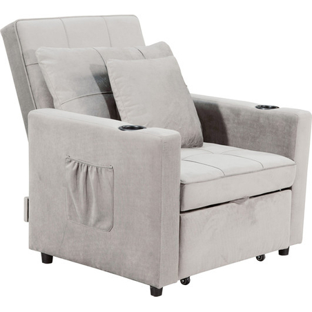 כורסת מיטה נפתחת דגם ליבורנו Livorno אפור בהיר