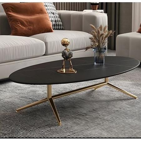 שולחן סלון מעוצב פלטה משיש אמיתי ורגלים בציפוי זהב דגם גולדן