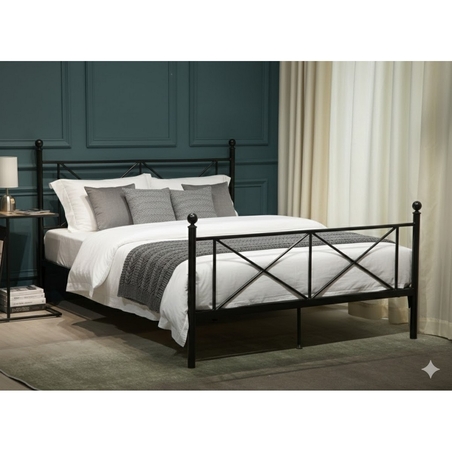 מיטה זוגית מתכת למזרן 140×190 דגם סרינה SARINA