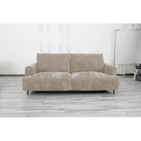 ספה תלת מושבית מבד קטיפה רחיץ דוחה כתמים דגם לורן בז