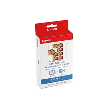 Canon KC-18IL Ink + Label Set - 18 Sheets of 8