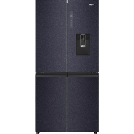 מקרר 4 דלתות מקפיא תחתון 504 ליטר Haier HRF-5800BS כולל קיוסק ויצרן קרח אוטומטי - גימור נירוסטה מושחרת