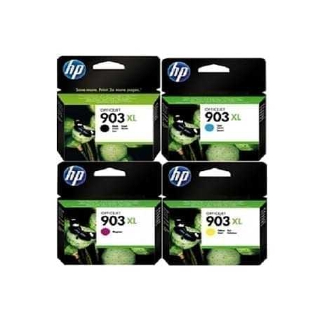סט דיו מקורי HP 903XL BK/C/M/Y XL