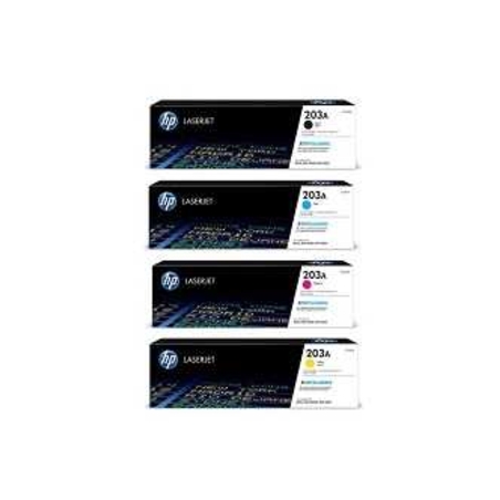 סט טונרים מקורי hp 203a cf540a/cf541a/cf542a/cf543a