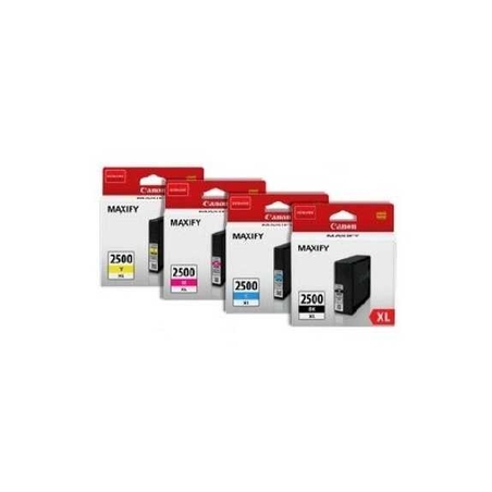 סט 4 ראשי דיו מקוריים CANON PGI2500XL BK/C/M/Y