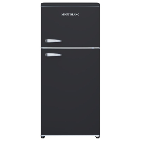 מקרר מקפיא עליון 518 ליטר נטו רטרו Mont Blanc MBR-640FF-BLK - צבע שחור