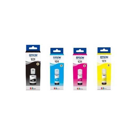 סט 4 מכלי דיו מקוריים  Epson 101 BK/C/M/Y אפסון
