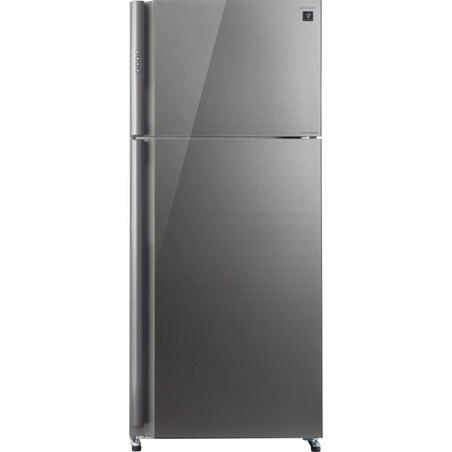 מקרר מקפיא עליון 588 ליטר נטו Sharp SJ-GPRN75D-SL - גימור זכוכית כסופה