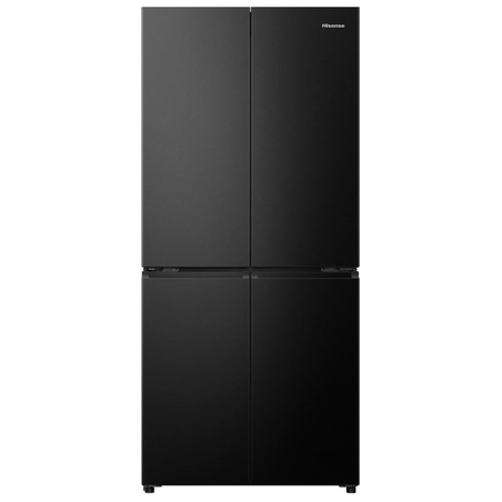 מקרר 4 דלתות מקפיא תחתון 483 ליטר Hisense RQ58B - גימור נירוסטה מושחרת