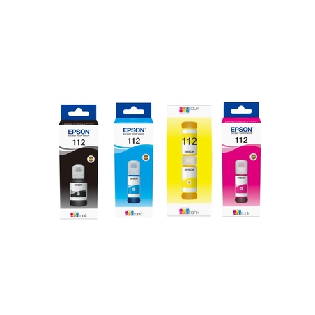 סט מכלי דיו מקורי Epson 112 BK/C/M/Y