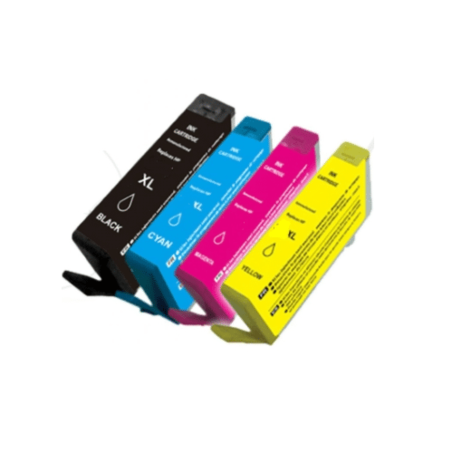 סט 4 ראשי דיו תואמים hp 178xl