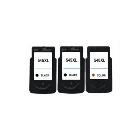 2 ראשי דיו שחורים תואמים canon pg545xl+ ראש דיו צבעוני canon cl546xl
