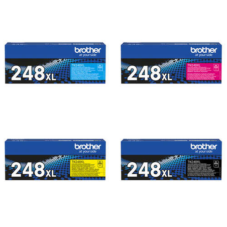 סט טונרים מקורי Brother tn248XL bk/c/m/y