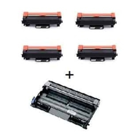 טונרים תואמים BROTHER TN2510XL במבצע – קנה 4, קבל DRUM חינם + משלוח חינם!