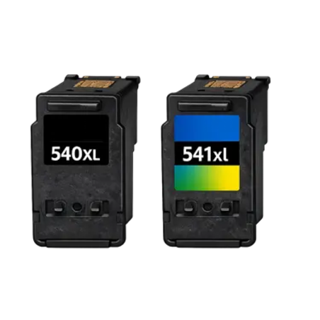 זוג ראשי דיו תואמים: canon pg540XL+cl541XL