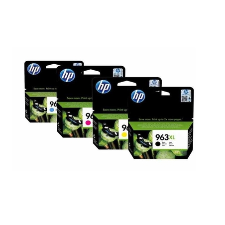סט 4 ראשי דיו מקורי HP 963XL BK/C/Y/M