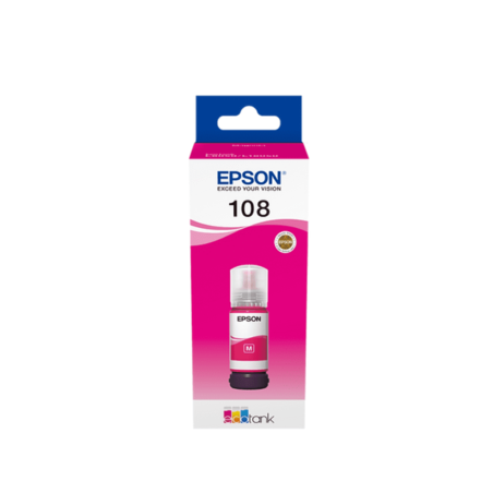 מיכל דיו אדום מקורי EPSON 108 C13T09C34A