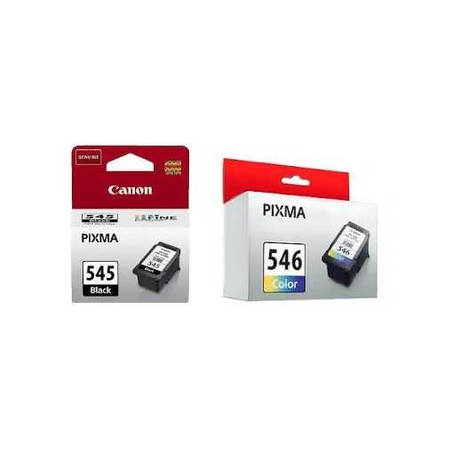זוג ראשי דיו מקוריים: canon pg545 שחור + canon cl546 צבעוני