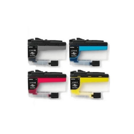 סט 4 ראשי דיו תואמים brother lc424bk/c/y/m