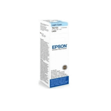 מכל דיו מקורי EPSON T6735 LIGHT CYAN