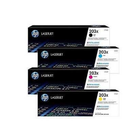 סט טונרים מקורי HP 203X cf540x/cf541x/cf542x/cf543x