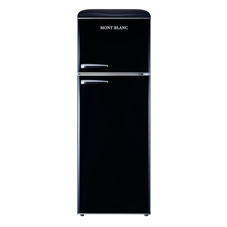 מקרר מקפיא עליון 340 ליטר נטו רטרו Mont Blanc MBR-440FF-BLK - צבע שחור