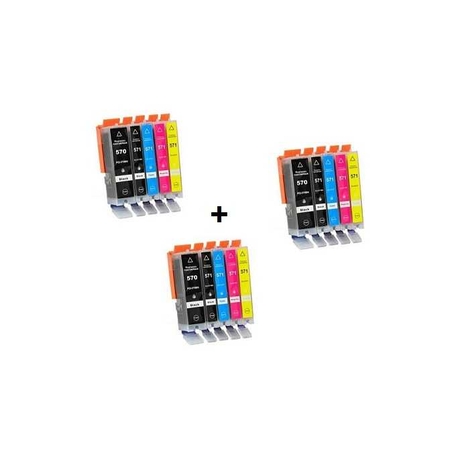קנה 2 סטים תואמים canon pgi570xl+cli571xl קבל סט שלישי חינם.
