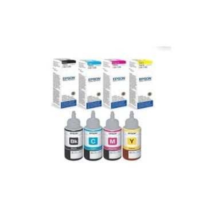 סט 4 בקבוקי דיו EPSON T664X מקורי.