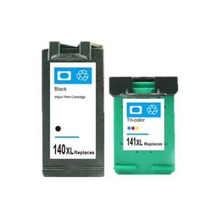 זוג ראשי דיו תואמים: HP 140XL + HP 141XL