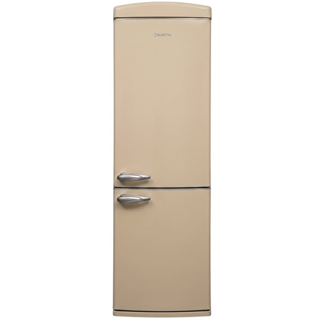 מקרר מקפיא תחתון 331 ליטר נטו רטרו Electra EL391BR - גימור בז'