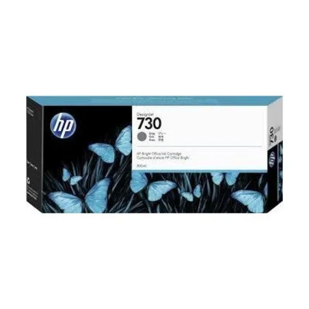 דיו מקורי HP 730 Gray אפור 300 מ״ל – P2V72A