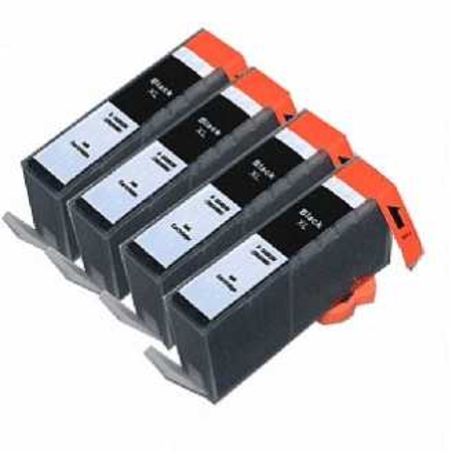 4 ראשי דיו תואמים שחורים HP 655