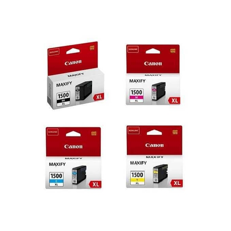 סט ראשי דיו מקורי canon pgi1500xl bk/c/m/y