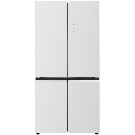 מקרר 4 דלתות מקפיא תחתון 600 ליטר נטו Electra EL6700GW - גימור זכוכית לבנה