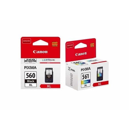 זוג ראשי דיו מקוריים: canon pg560XL+cl561XL