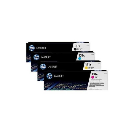 סט טונרים מקוריים hp 131X cf210x/cf211a/cf212a/cf213a