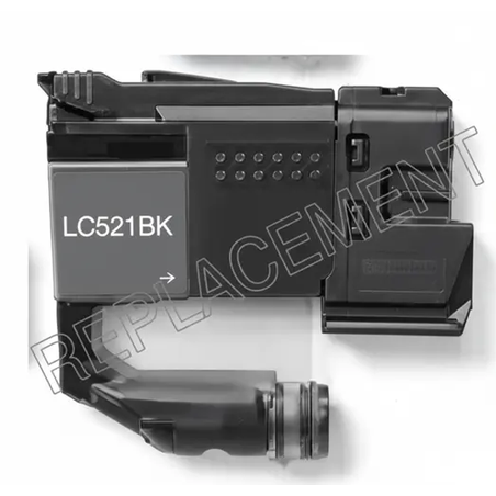 ראש דיו שחור תואם brother lc521bk
