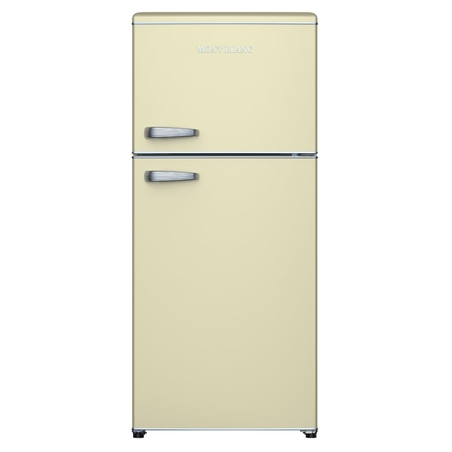 מקרר מקפיא עליון 518 ליטר נטו רטרו Mont Blanc MBR-640FF-BEJ - צבע בז'