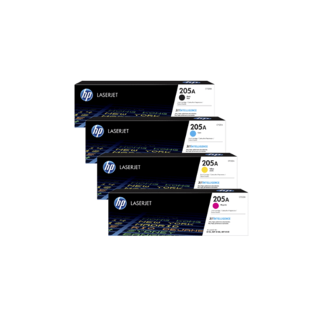 סט טונרים מקוריים  HP 205A cf530a/cf531a/cf532a/cf533a