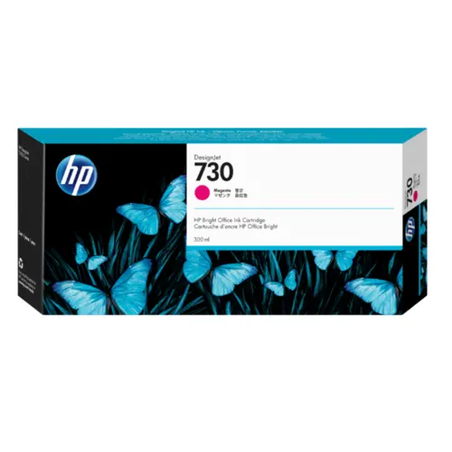 דיו מקורי HP 730 Magenta אדום / מג׳נטה 300 מ״ל – P2V69A